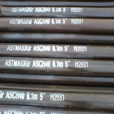 Astm A53 খাদ বিজোড় ইস্পাত পাইপ বৃত্তাকার 25mm Od